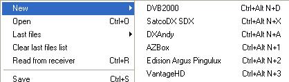 3.i Import of channels You have the possibility to get ready-made settings lists from the Internet. These lists can be used partially or completely.