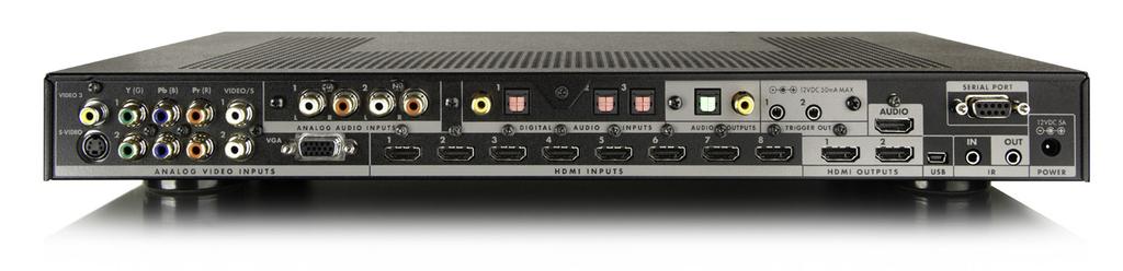 High Definition Video Processor Rear Panel of the DVDO iscan Duo Technical Specifications 15 Video Inputs Available 8 HDMI 1.