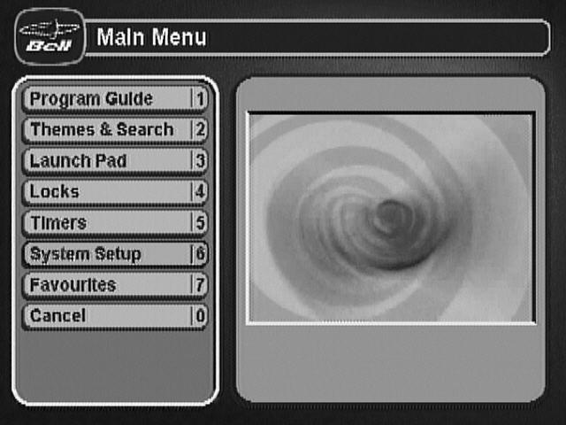 The Parts of The System The Menu Structure 2 THE MAIN MENU The Main Menu is the key to the menu structure. Each option on this menu displays another menu.