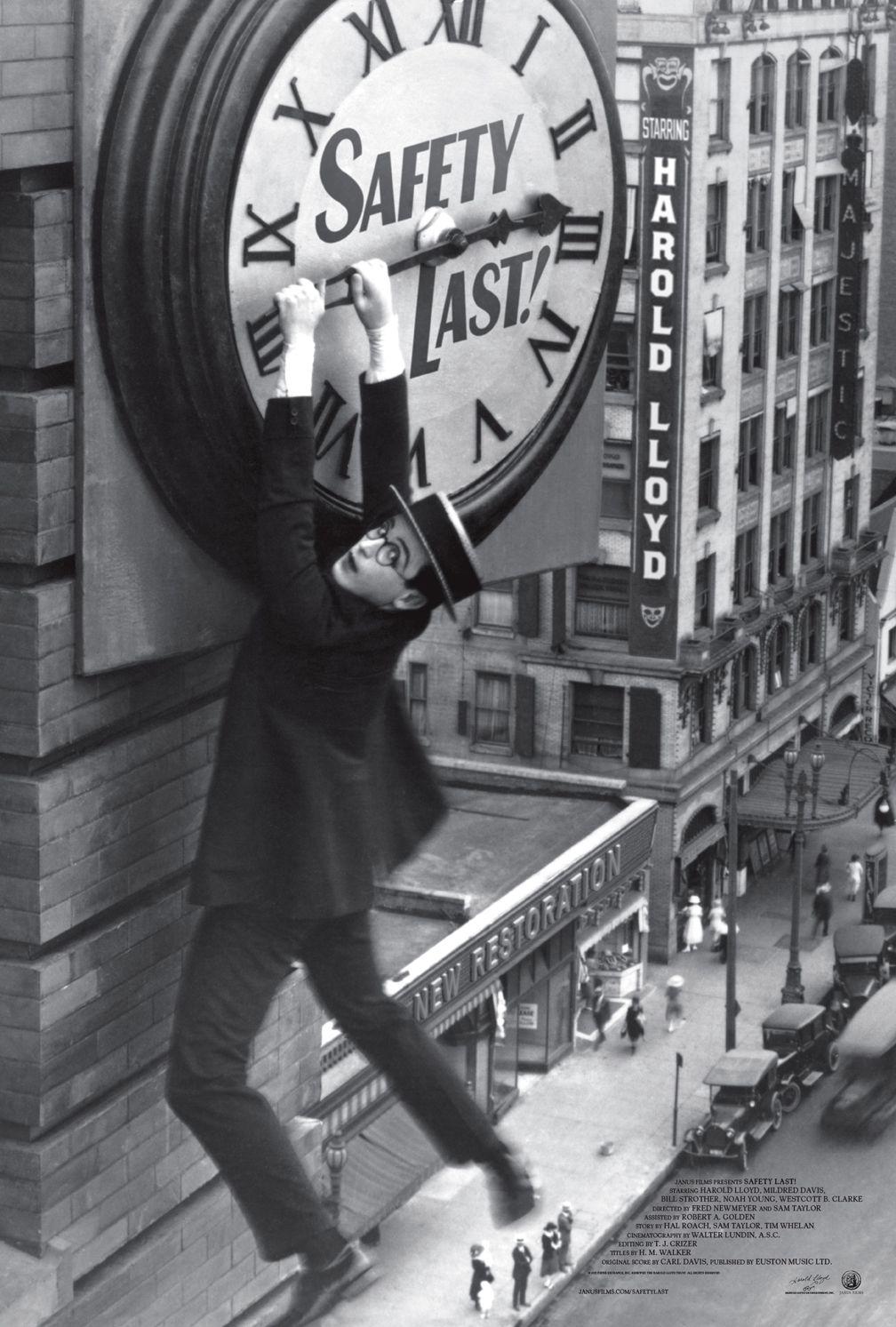 Safety Last (1923) Country boy (Harold Lloyd) heads to the big city to seek success (and make enough $ to marry his sweetheart) and finds that life in the big city is more difficult than he imagined.