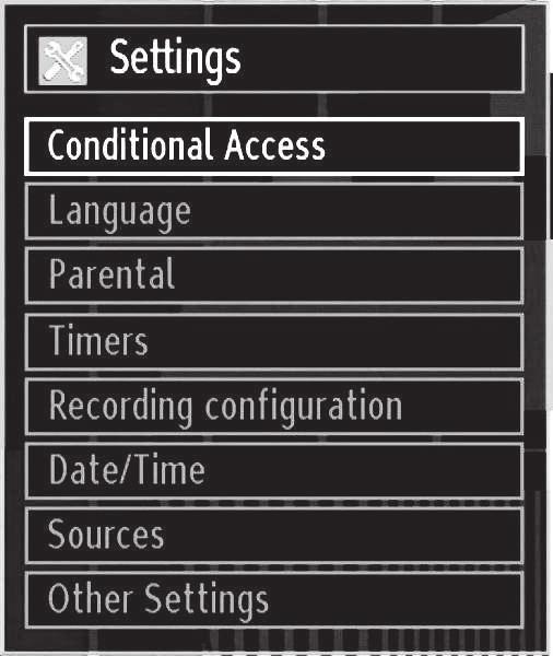 Press OK button to view Settings menu. In equalizer menu, the preset can be changed to Music, Movie, Speech, Flat, Classic and User. Press the MENU button to return to the previous menu.