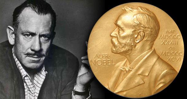 In 1962, Steinbeck was awarded the Nobel Prize for Literature, for his realistic and