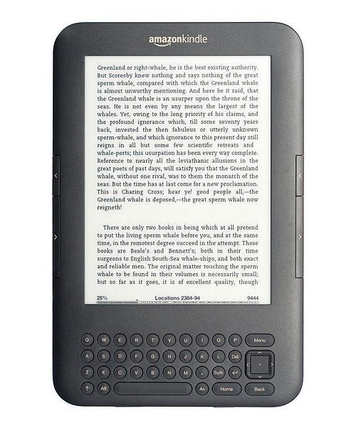 launches Kindle (Kindle2 2009, Kindle3 2010)