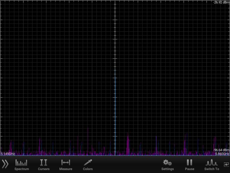 2.11 Screen Layout The arrow pointing up represents amplitude. The higher the signals are on the screen, the stronger the signal.