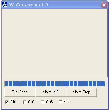 13) AVI conversion 1) The saved files in local HDD which is compressed as modified M-JPEG can be converted into AVI