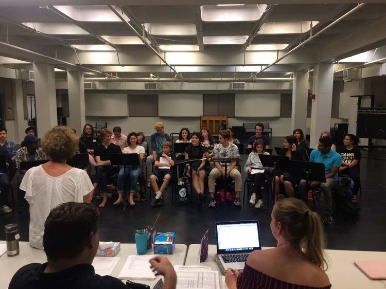 FALL QUARTER PRODUCTIONS CONTINUE WITH OUR TOWN FIRST READING Our undergraduate fall production of the quarter, Our Town by Thornton Wilder, began rehearsals last week.