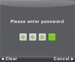 Lock Menu Lock System Select Lock System with the / buttons and press OK. Then enter the password (default is 0000") to access the Block Program, Parental Rating Key Lock & Hotel Mode menus.