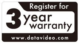 If the purchase date is unknown, the product warranty period begins on the thirtieth day after shipment from a Datavideo office.