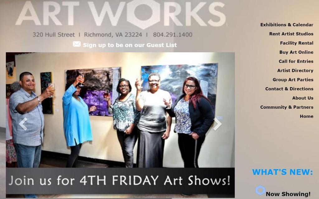 glenda@artworksrichmond.com 804-291-1400 When: Wednesday, July 11, 2018 at 6:15 PM (Just come a little early to the CCR meeting!