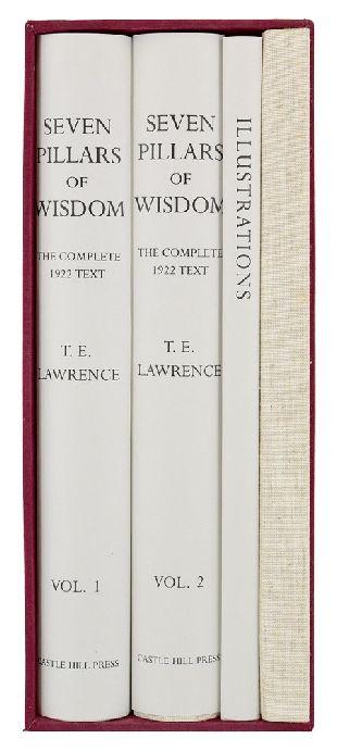 The Complete 1922 Text, with proof pulls of the portraits 15. Lawrence (T.E.) Seven Pillars of Wisdom. A Triumph. The Complete 1922 Text [4 Vols.
