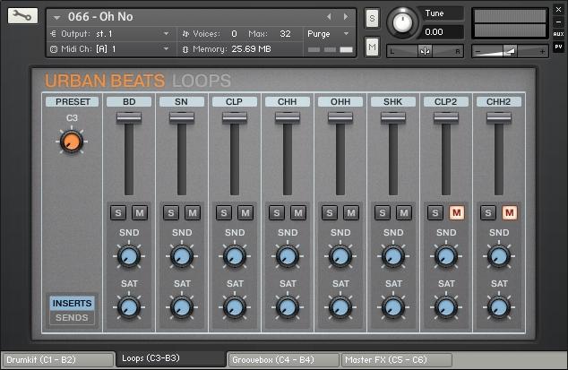 Overview General Structure of the Library 1.1.5 Urban Beats The Urban Beats Instrument. The Urban Beats is full of pre-made and sliced loops exclusive to KONTAKT.