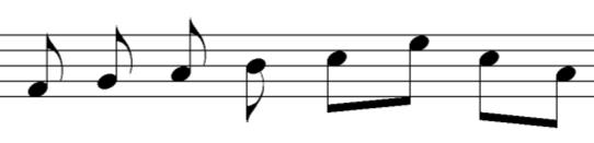 it sits on the staff. Here are the 5 types of notes we re most likely to come across in a choir: SEMIBREVE (or WHOLE NOTE ) Looks a bit like an egg on its side. It s the longest note we generally use.