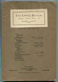 (ANDERSON, Sherwood, H.D., Harriet Dean, Alexander S. Kaun, David O'Neil, Mitchell Dawson, F.S. Flint, and Marjory Siefert) ANDERSON, Margaret, edited by. The Little Review Vol. II, No.
