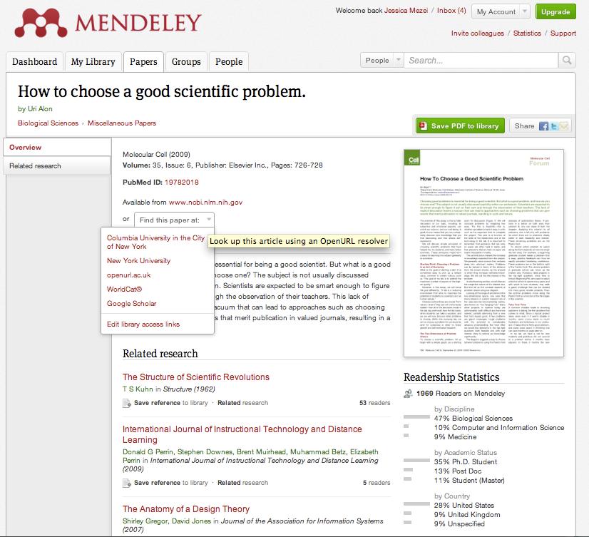 Quickly Add New Research If the article is freely available, it s a