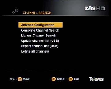 High Definition TV Satellite Receiver 24 11.6. Channels searching This section describes the steps required for configuring the installation, the channel searching or maintaining lists of channels.