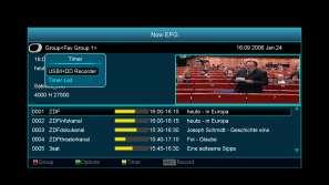 3 Press [Green] key to display details information for EPG Now.