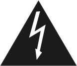 SAFETY PRECAUTION CAUTION: The lightning flash with arrowhead symbol, within an equilateral triangle, is intended to alert the user to "dangerous voltage" and to prevent from a risk of electric shock.