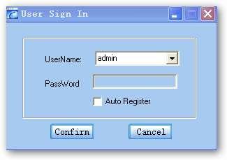 4.2 Software Operation 4.2.1 Login Interface A login interface will pop up firstly when the software is running and give user prompts to input user name and password, the menu shows as follows: User