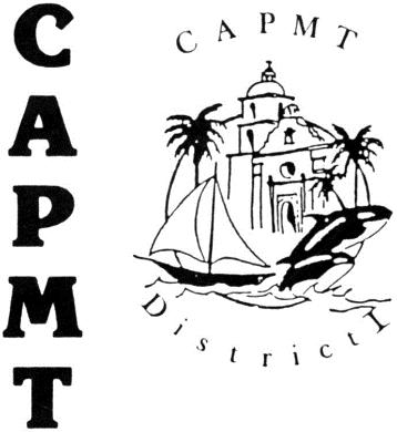 CAPMT District 1 Newsletter California Association of Professional Music - District 1 November 2015 [Edition 1, Volume 1] Affiliated with the Music Teacher s National Association Letter from the