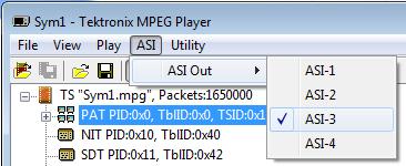 If you start the procedures in the middle, you will have to review previous steps for instrument setup. ASI Loopback Test 1. In the MPEG Player, set the following: a.