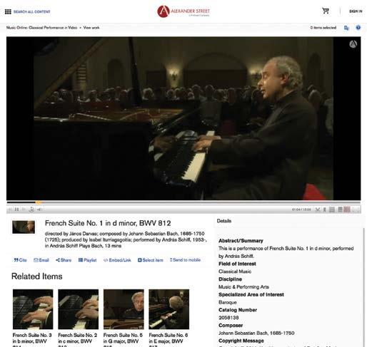 Users experience classical music through 2,500 titles, including 200 full operas and 75 dance titles