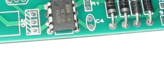 3 IC2 NE555 Timer IC2 must be oriented correctly.