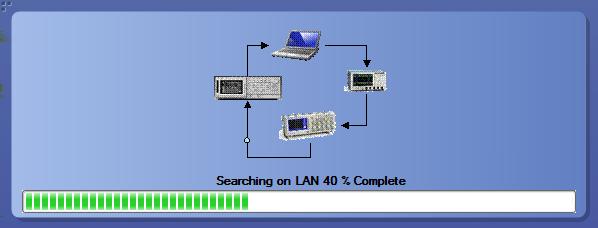 Operating basics Instrument search is based on the VISA layer, but different connections determine the resource type, such as LAN, GPIB, and USB.