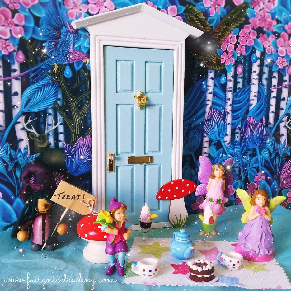 Tea Parties You have often heard me talk about how much the Fair Folk like a tea party. A tea party set is probably one of the most useful Fairy Door accessory sets you can own.