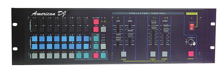 American DJ user Instructions X-Treme/19C X-Treme Controller 1 2 2b 4 5 11 13 14 15 16 17 3 6 7 8 9 10 12 18 19 1. Selects Projector 2. Preset Motion/direction selectors 3. Show Keys 4.