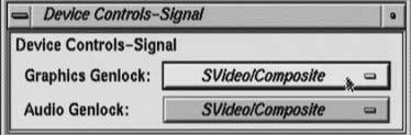 The Device Controls-Signal window will open as shown in the lower figure below.
