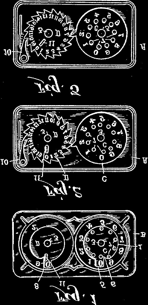 One of these has turned up on the markeplace bearing a patent date. Following this up, it was found that Mindling received U.S. Patent number 1,585,675, granted on May 25, 1926. See Figure 11.