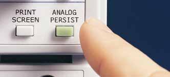 You can even set up an exclusion trigger to find events that differ from the nominal signal. Press the green button for direct access to Analog Persistence.
