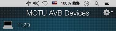 MOTU AVB Control Web App CHAPTER OVERVIEW MOTU AVB Control is a web app that gives you complete control over the 112D.