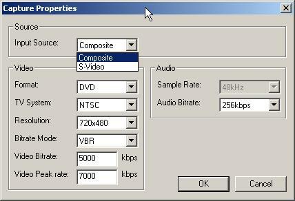 You can also configure all of the settings relevant to recording.