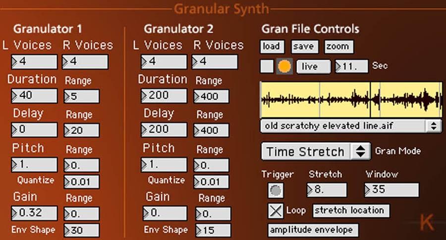 Granulator The Granulator is a powerful granular synthesis engine.