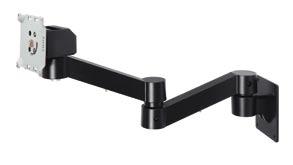 90 o 90 o 13 o Wall Mount Arms Dual Height Adjustable Stands Mount your monitor on a wall and
