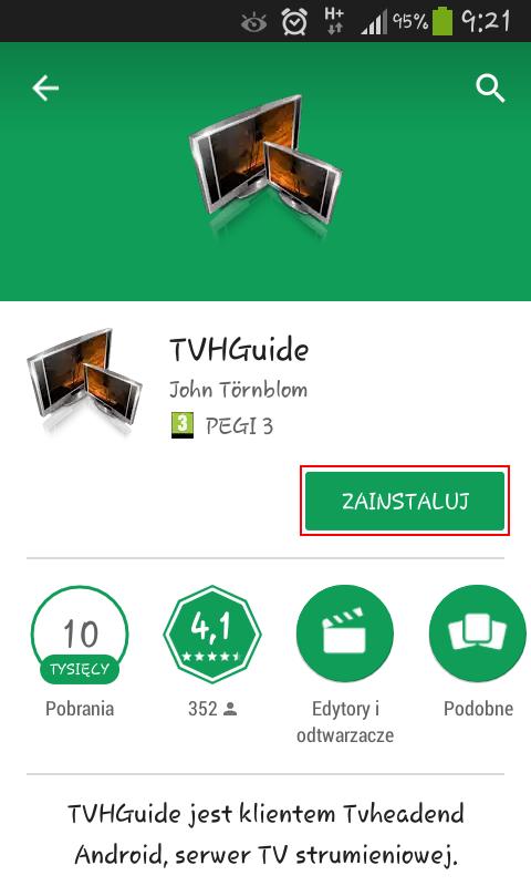 3.4 WATCHING TV ON SMARTPHONE/TABLET WITH ANDROID USING TVHGUIDE Kodi is a best program for watching TV on Android (see Watching TV in Kodi).