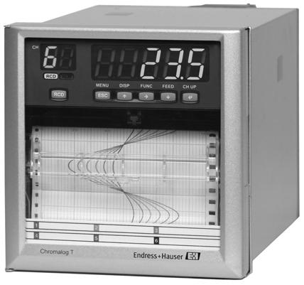 Technical Information Paper recorder Mulit-channel strip chart recorder with digital measured value display Application The device is an intelligent data recorder with a recording width of 4" (100