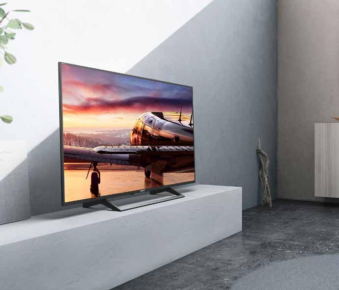 X7500E Series Pure entertainment, brilliant picture 123cm (49) MRP Rs. 89,900/- Looks good, anywhere This is a TV that doesn t dominate your living space rather enhances it.