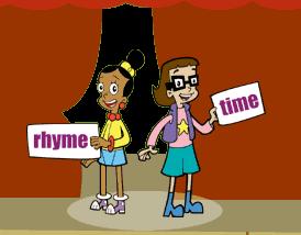 Rhyme END RHYME is demonstrated when the last word