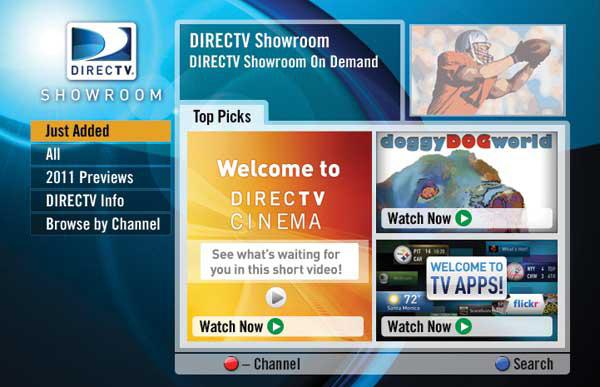 Note: In order to download these programs to your DIRECTV HD DVR, you need a connection to the Internet, HD Access, DVR service and broadband Internet service with a connection speed of 750 Kbps or
