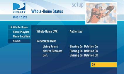 DIRECTV Whole-Home DVR Service (High-Definition Receivers) 4.