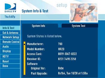 System Setup System Setup Press MENU, select Parental, Fav s & Setup, then System Setup.
