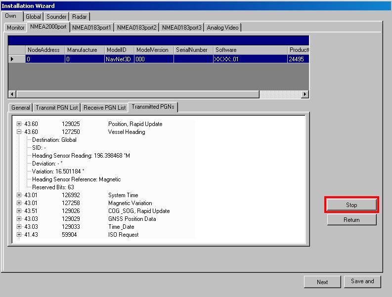 3.3. NMEA0183 The three NMEA0183 Port tabs are used to configure the Input and