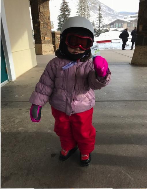 As I was teaching Mia Sarah to ski, I was remembering little Hannah skiing eight years ago she had absolutely no fear, none.