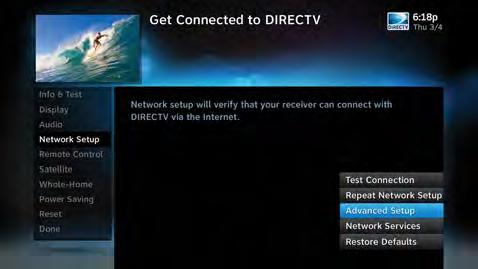 SETTINGS AUDIO DIRECTV HD DVR RECEIVER USER GUIDE Select Audio to make a persistent change to your audio settings. Audio options include: Language: Select your preferred audio language, i.e. English, Spanish, Chinese, etc.