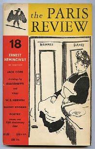 XXXXXXXXXXXXXXXXXXXXXXXXXXXXXXXX X HEMINGWAY, Ernest, Philip Roth, et al. The Paris Review, No. 18, Spring. Paris: Paris Review 1958. Perfectbound magazine. Edited by George A.