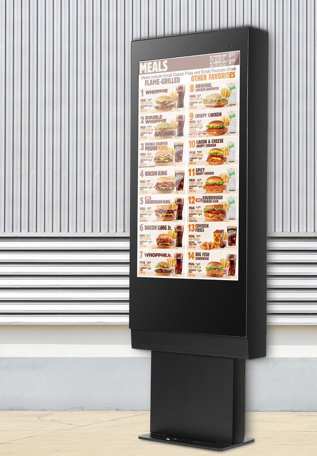 Effective Advertising Digital menu boards and promotional displays can deliver marketing messages efficiently and effectively and are more likely to grab the customers attention than