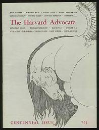 X XXXXXXXXXXXXXXXXXXXXXXXXXXXXXXXX (AUDEN, W.H., Adrienne Rich, and others). The Harvard Advocate: Centennial Issue: Volume C, Numbers 3-4, Fall, 1966. Cambridge: The Harvard Advocate 1966.