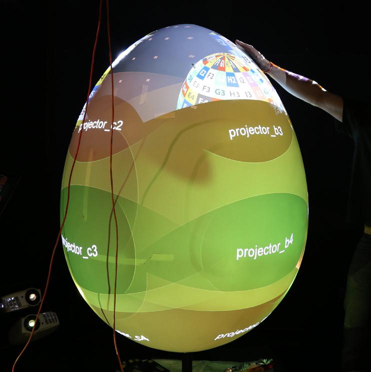 challenge as the egg model has no defining corners, but a seamless output was facilitated by high resolution 3D scanning technology.